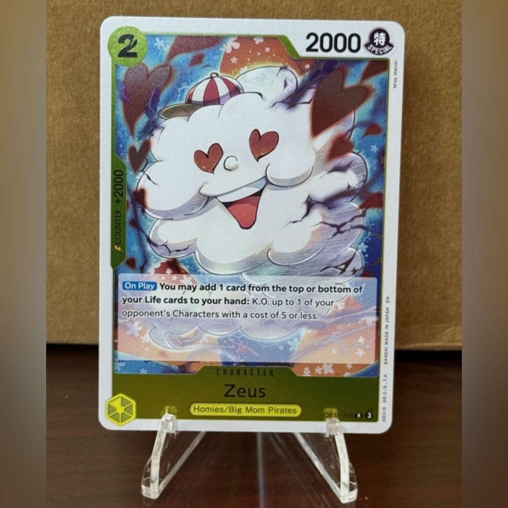 Zeus OP11-106 A Fist of Divine Speed Foil, Rare